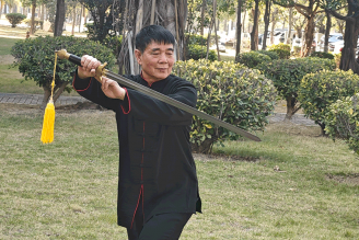 许国强宝刀不老，七旬率队修太极