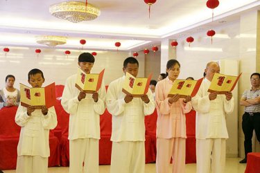 常子轩老师喜收门徒