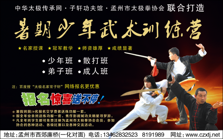 2015暑期少年武术训练营